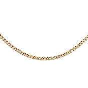 14k Yellow Gold 10 ctw Lab Grown Tennis Necklace