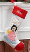 Angel Personalized Christmas Stocking 1