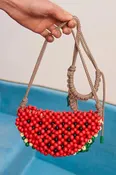 Alémais Wood Bead Watermelon Mini Bag in Multi