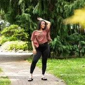 Autumn Breeze Block Printed Cotton Silk Croptop by Ichcha