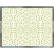Acrylic Tray - Spots on Spots Green