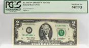 2003 $2 Federal Reserve Star Note FR1937-I* CU68 PPQ PCGS