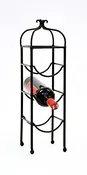 Classic Triple Bottle Wine Rack-20 Inches High x 5.5 Inches Wide x 6 Inches Deep