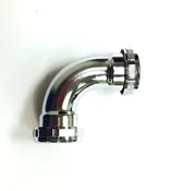 1 ¼  90 Degree CP Brass SJ Elbow 22GA Zinc Nuts