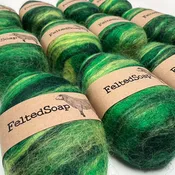 Wholesale Felted Soap IRISH GREEN 6 Pack Unique Fiber Creation Gift