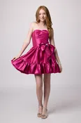 Bubble Bow Mini Dress