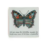 Butterfly Decoupage Plate — Modern Vintage
