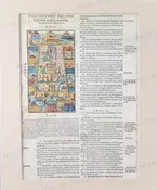 1606 circa - The Figure of the Tabernacle erected and of the Tents pitched round about it. - Antique Map