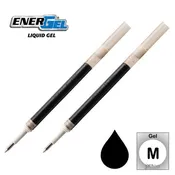 2 Pk Pentel LR7-A EnerGel Refills, 0.7 mm Medium, Black