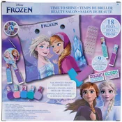 Disney Frozen - Townley Girl Non-Toxic Easy Peel-Off 18 pcs Mega Nail Polish Set for Girls with Manicure Pillow, Nail Sponge, Stencils, Nail Gems Stickers, Nail File and more! For Ages 3+