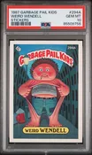 1987 Garbage Pail Kids Stickers Weird Wendell #294A PSA 10