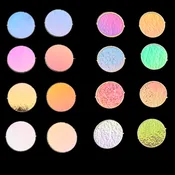 1" Fusible Dichroic Pastel Colors Precut Glass Circles - 90 COE, 3mm