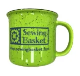 Sewing Basket Ceramic Coffee Mug