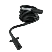 12′ 7-Way Round Pin Cable w/ 90° Adapter (20 Amp)