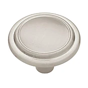 Top Ring Cabinet Knob, Brushed Satin Nickel, 1.25-In. Round