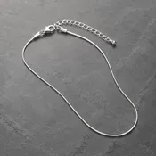 16 in. - 18" Sterling Silver Plated Snake Chain w- Extender