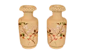 Pair of 19th C. Opaline Vases