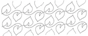 Blowing Leaves-2 rows of 6″