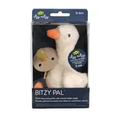 Bitzy Pal Natural Rubber Pacifier & Plush | Goose