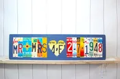 10th Wedding Anniversary Tin Gift - MR + MRS by Unique Pl8z