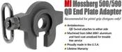 Midwest Industries Ambidextrous Push Button QD Swivel Plate Mossberg Shotguns