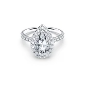 Angel Halo Pear Diamond Ring