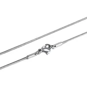 1.2mm Silver Snake Chain Choker