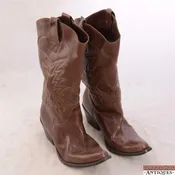 Penny Loves Kenny Size 7 Style Viper Cowboy Boots Medium Brown Pointed Toe