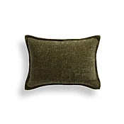 20x14 Throw Pillow Cover: Olive Speckled Textured Weave