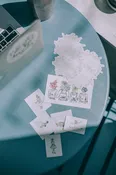 Flowerhead Mirror Sticker