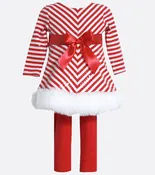 Candy Cane Maker Sequin Legging Set -Toddler || Bonnie Jean