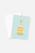 2021 Mini Gift Enclosure Greeting Card - Sparkler Cake