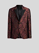 CHENILLE JACQUARD SINGLE-BREASTED JACKET WITH PAISLEY MOTIF