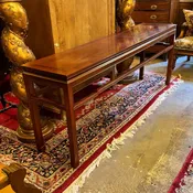 10KB32 - Rosewood Chinese Console Table — Grand Central Station Antiques
