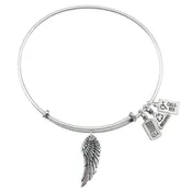 Angel Wing Charm Bangle