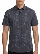 Floral Print Seersucker Short Sleeve Shirt