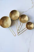 Auric Gold Stainless Steel Measuring Cup Set