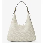 Michael Kors Nolita Large Hobo Shoulder - Vanilla with Acorn