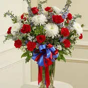 Beautiful Blessings Vase Arrangement patriotic
