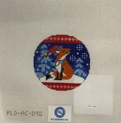 * Abigail Cecile AC90 Fox in Blues Ornament