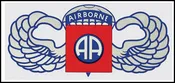 82nd Airborne Jumpwings Decal - 7.6" x 3.6"
