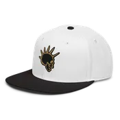 Black & Gold Skull Snapback