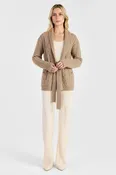 ARAN CABLE SHAWL CARDIGAN