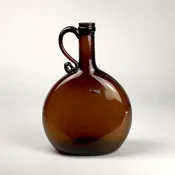 Amber Whiskey Flask — Charles Haver Antiques