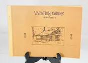 c1939 Vacation Cabins Guide Book Building Cost Illustrated Plans J.B. Parker Old