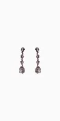 4 Stone Linear Drop Earring