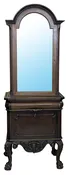 Antique Dome Top Curio Cabinet, Mahogany​, 67.5"H, PA6801