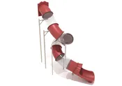 14 Foot Spiral Tube Slide Slide and Mounts Only