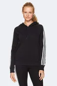 Adidas Essential Cotton Fleece 3 Stripe Pullover Hoodie