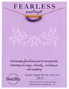 Amethyst Gold Bar Necklace for FEARLESS
